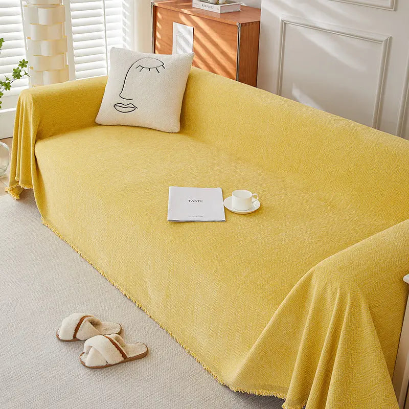 Plaid Canapé Antitache ERENIX Yellow-180×300cm