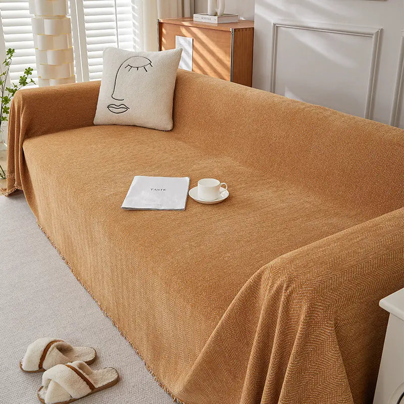 Plaid Canapé Antitache ERENIX Brown-90×90cm