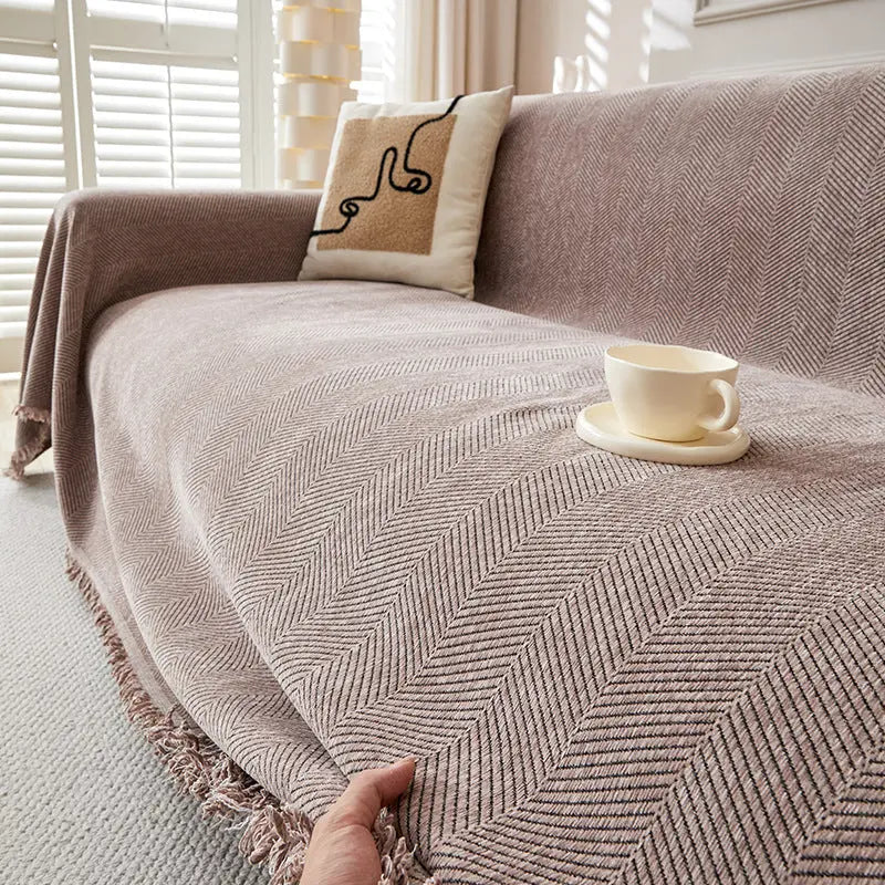 Plaid Canapé Antitache ERENIX Coffee Color-90×90cm