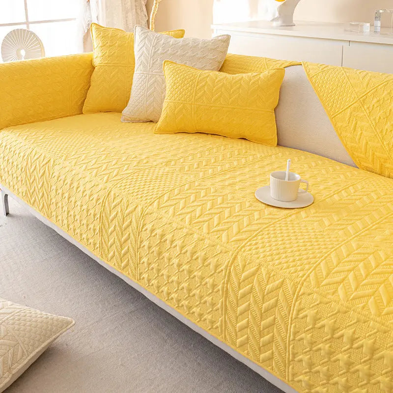 Plaid Canapé Bohème COVERO Qianling Yellow-110X210CM