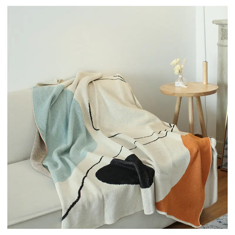 Plaid Canapé Geometric Nordic TASSILO Art blanket3-160X260cm