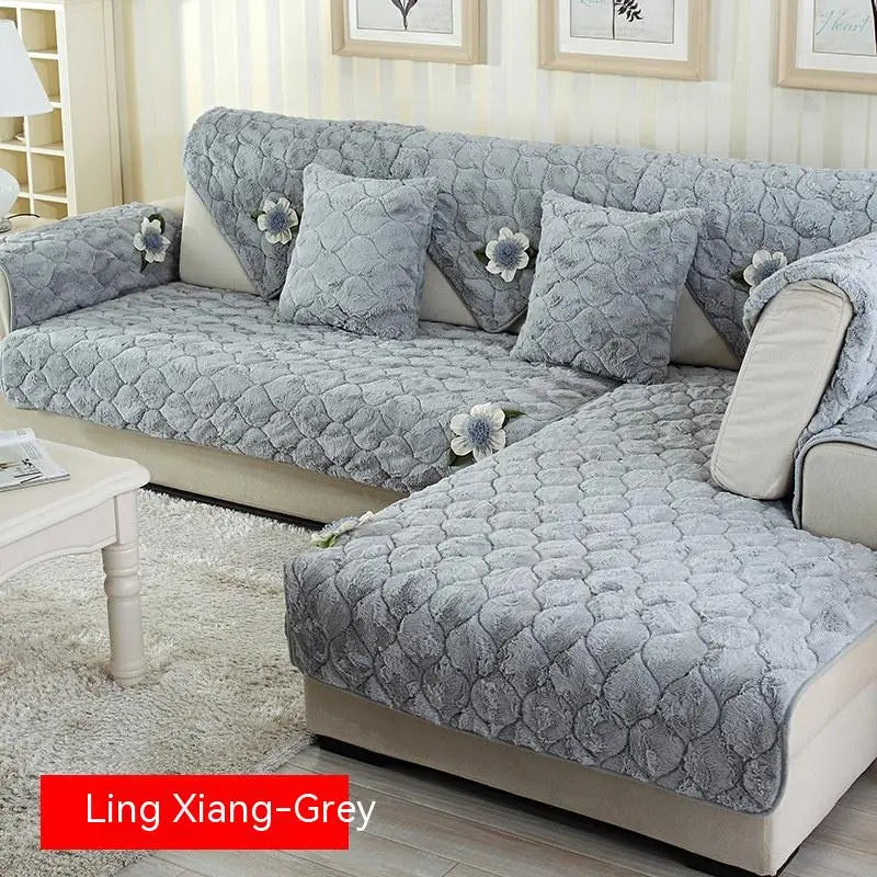 Plaid Canapé Hiver Douillet LYXOR Lingxiang Gray-90 × 160