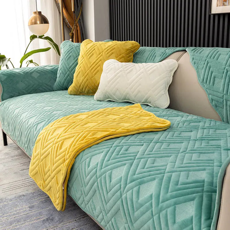 Plaid Canapé Moderne BANAPLU Diamond Lake Green-90x160CM