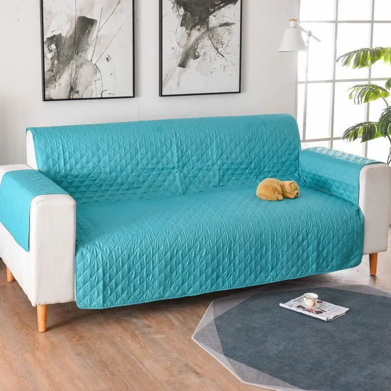 Plaid Canapé Moderne VIVADOW Lattice sofa cover mint green-Double 130x196