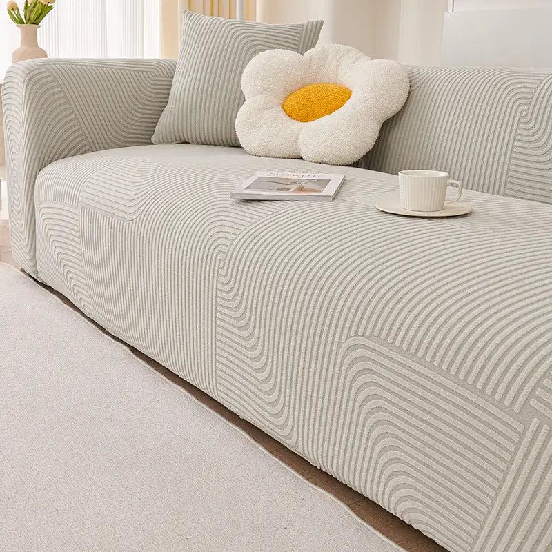 Plaid Canapé Velours SOFANOVA Cloud Stream Light Gray-235to300cm