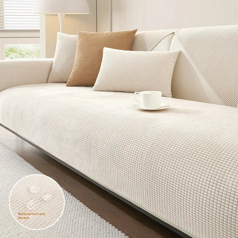 Plaid Canapé Antidérapant CYRONE Beige Waterproof-70x180cm