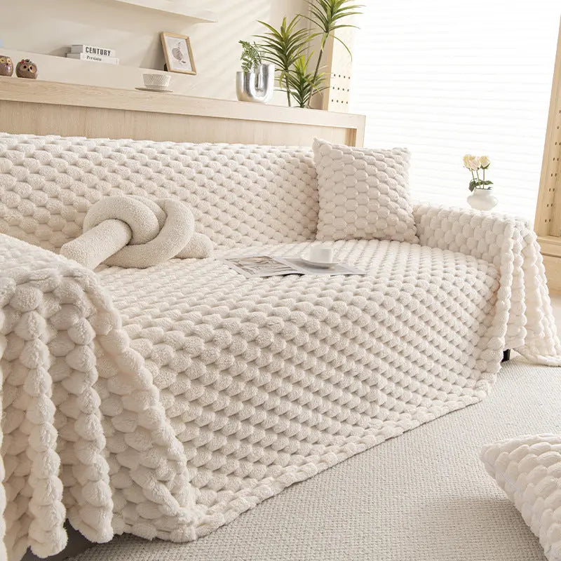 Plaid Canapé Antidérapant LUMIRA TM Warm Core Beige-180X200cm