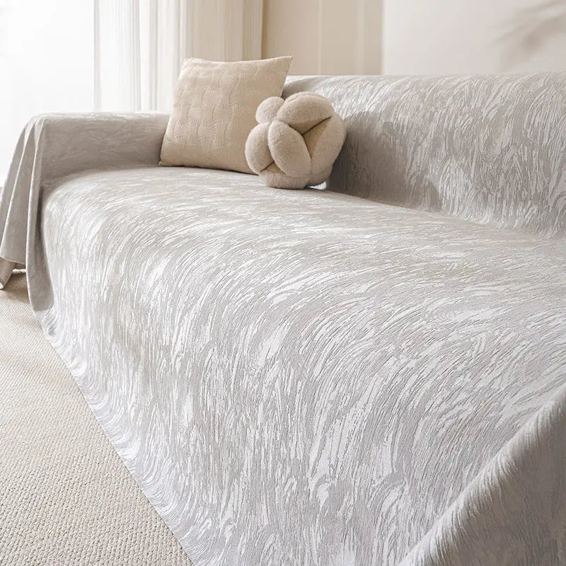 Plaid Canapé Chenille Élégance CREAMIX Gray-180X180cm