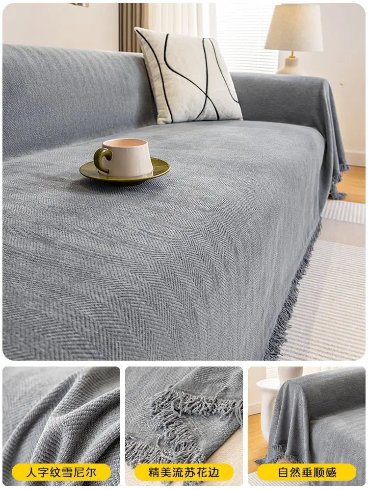 Plaid Canapé Chenille PROTECTOR Advanced Grey-180x130cm