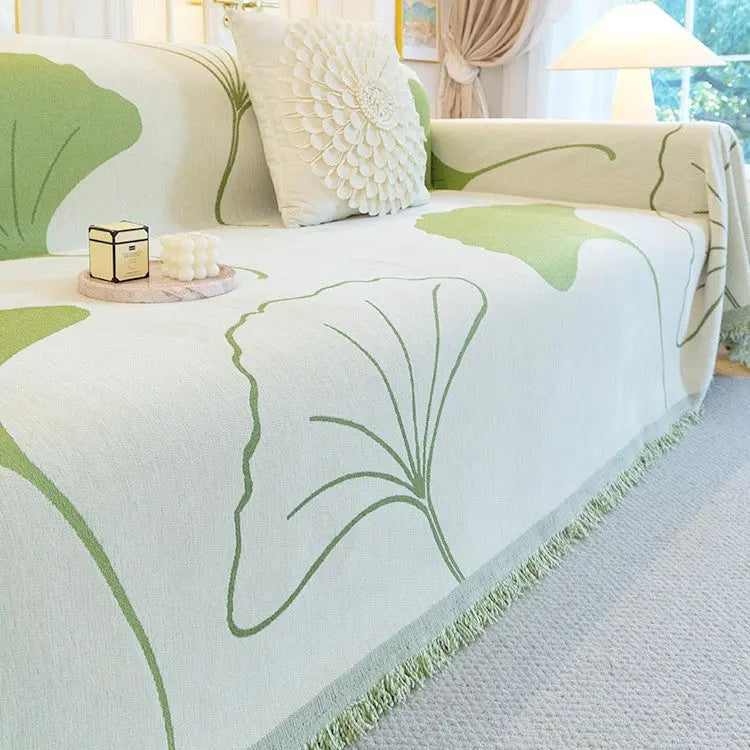 Plaid Canapé Chenille Simple LINAYA Green-180X230cm