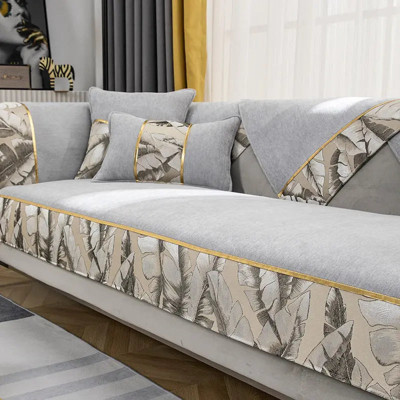 Plaid Canapé Chic Chenille LUXORA Light Grey-110x160