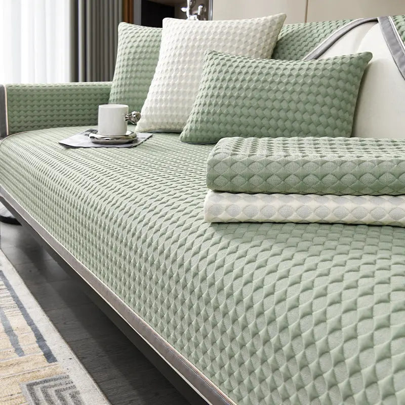 Plaid Canapé Confortable SOFELI Green-90 × 240