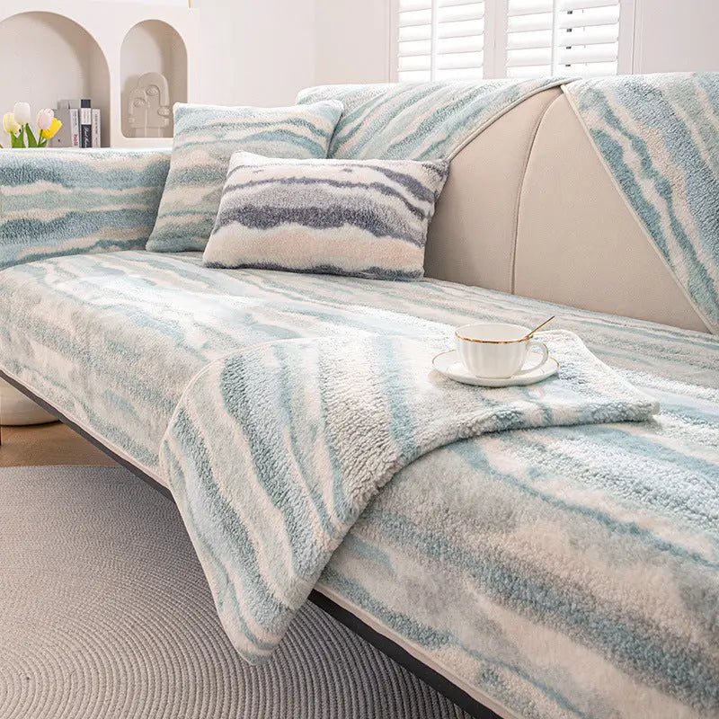 Plaid Canapé Doux FranceVogue Smoke Cloud Green-70X120