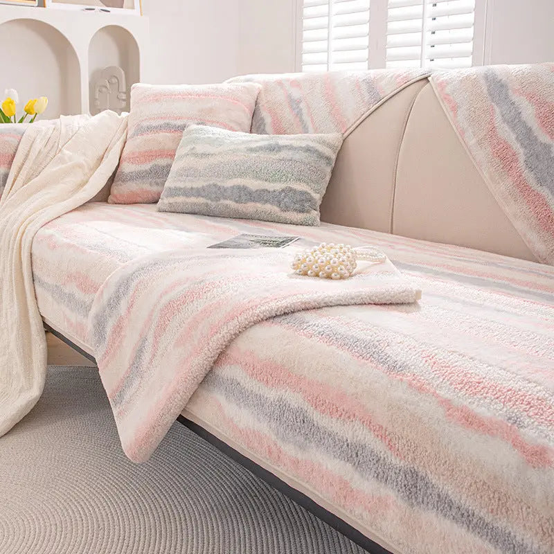 Plaid Canapé Doux FranceVogue Cherry Blossom Powder-90X180