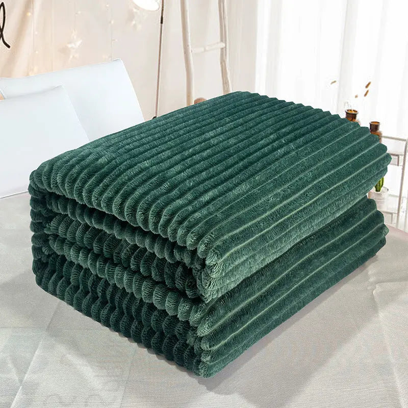Plaid Canapé Doux LISA Dark Green-120cmX200cm Single Blanket