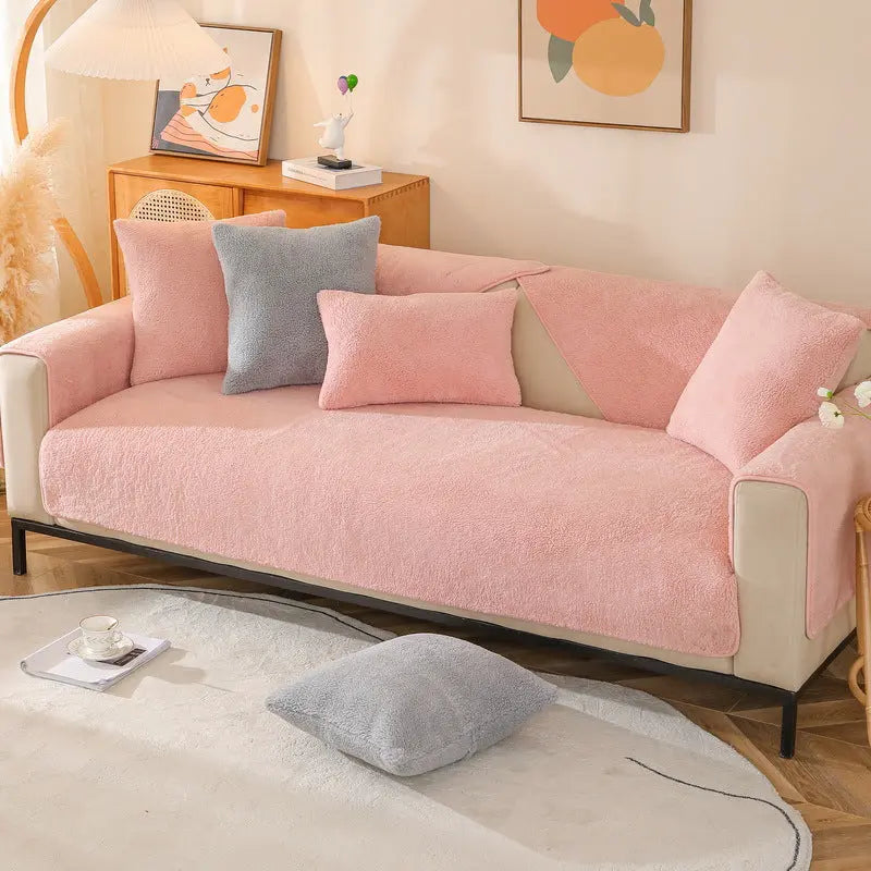 Plaid Canapé Élégant MERINO Pink-70x90CM