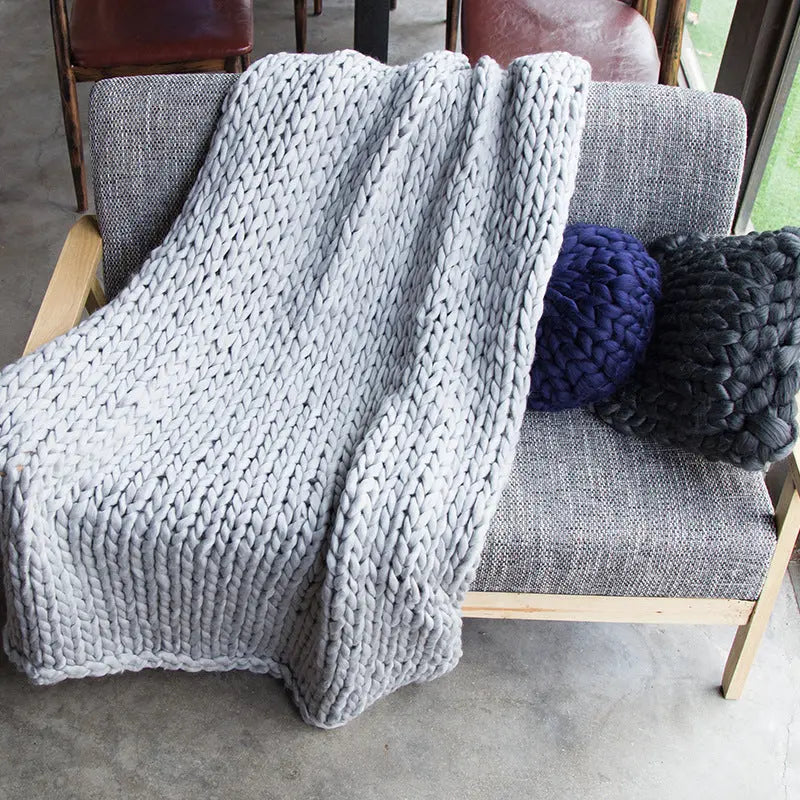 Plaid Canapé Jacquard TREVIS Light Grey-80x100cm