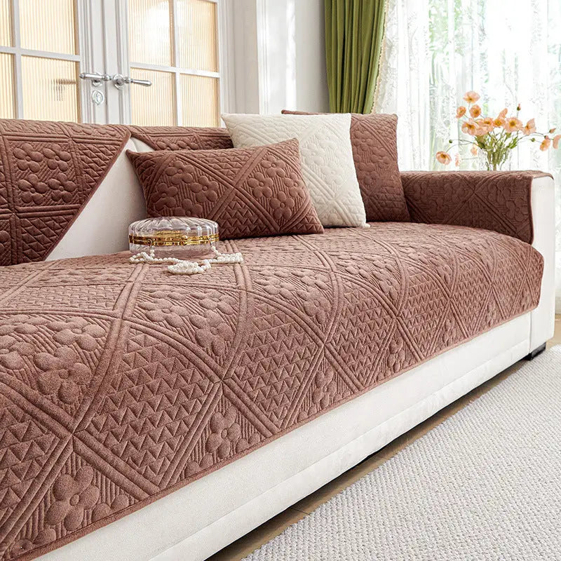 Plaid Canapé Luxe Antidérapant Luxin Brown-70X150cm