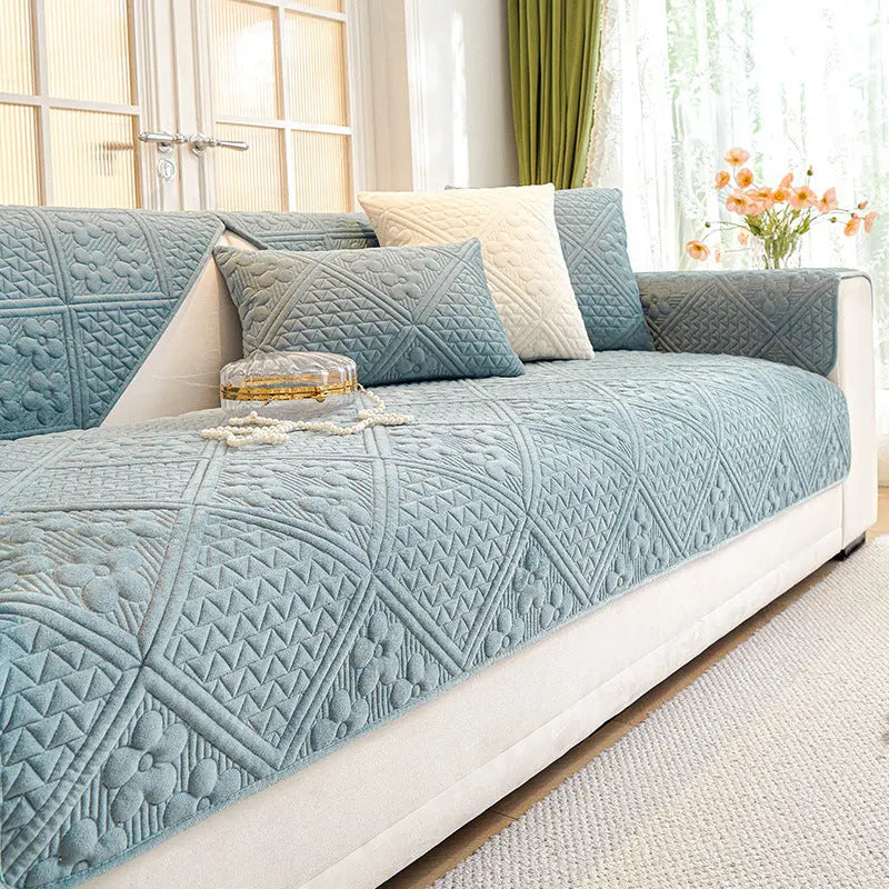 Plaid Canapé Luxe Antidérapant Luxin Light Blue-90X90cm