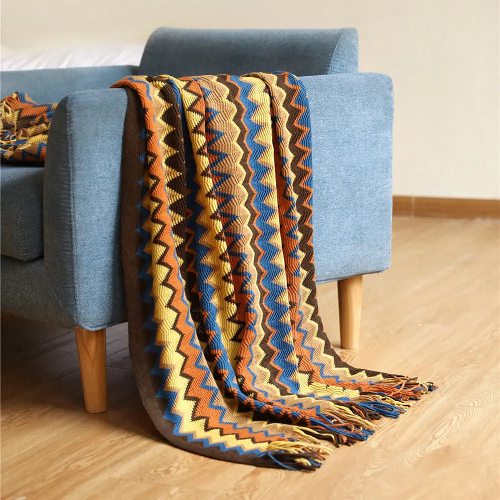 Plaid Canapé Nordique **BLOOMIA** Coffee-130X230CM