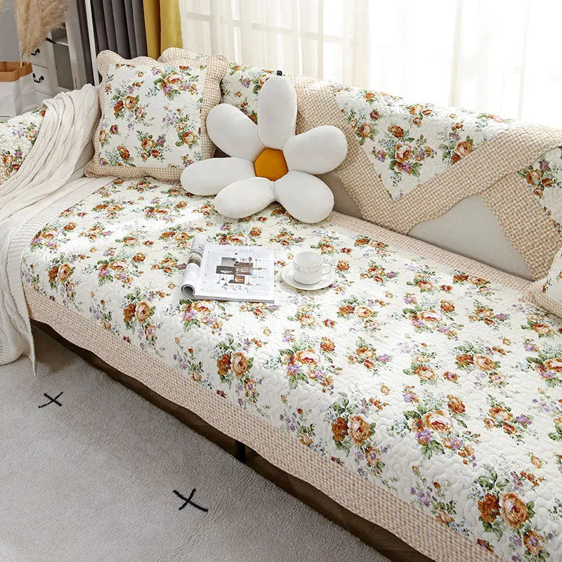 Plaid Canapé Universel MONICA Elegant Small Flower-70x70cm