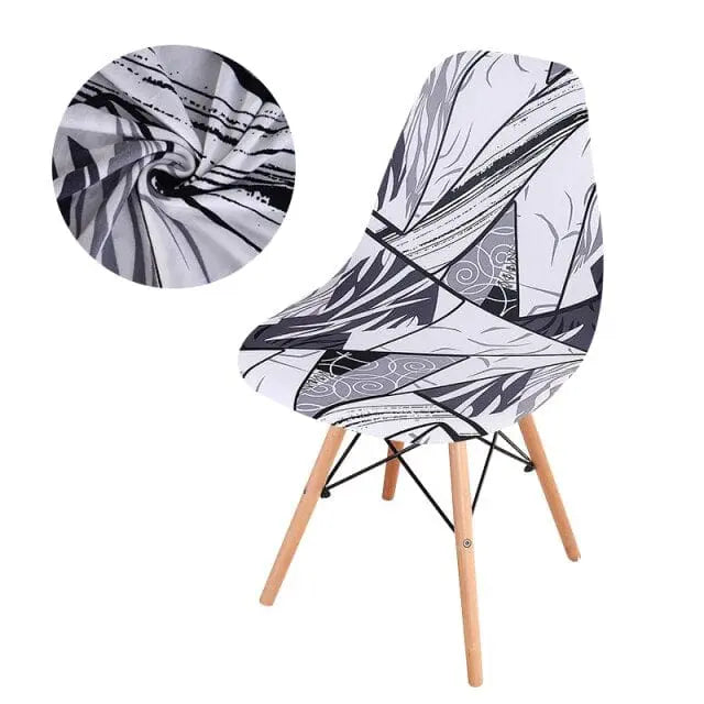 SCANBLACK - Housse de chaise scandinave imprimé - Housse De France