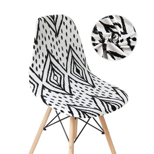 SCANWITH - Housse de chaise scandinave couleur pure - Housse De France