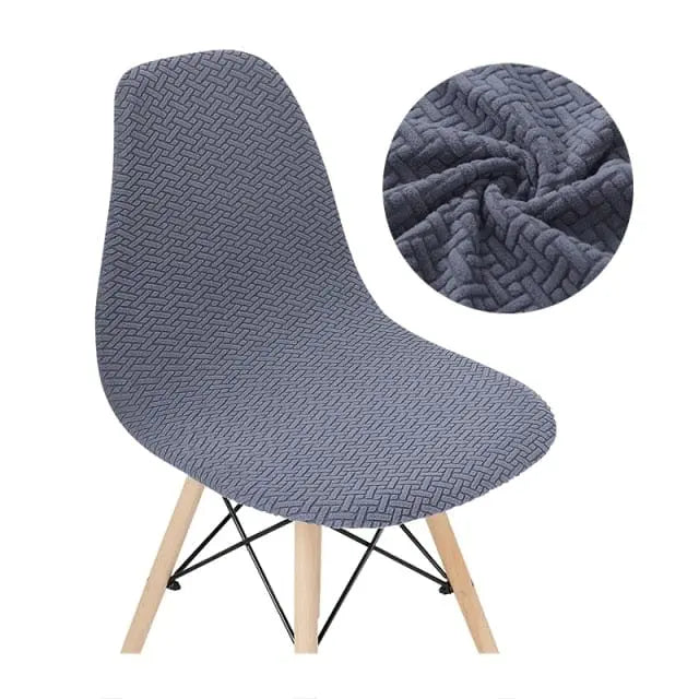 SCANWITH - Housse de chaise scandinave couleur pure - Housse De France