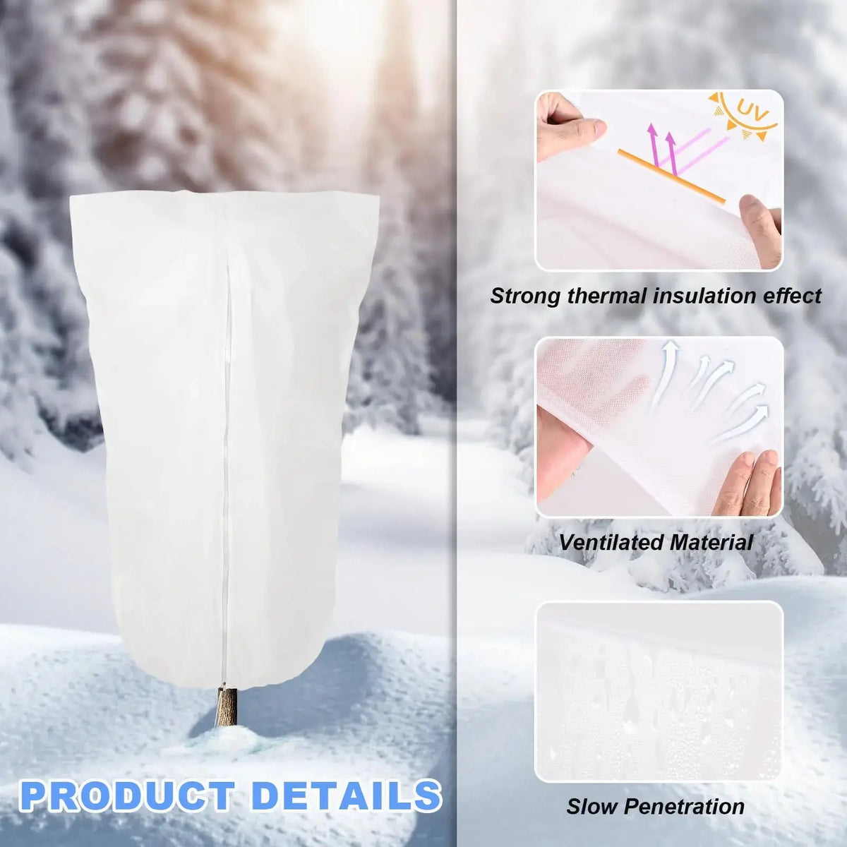 Sac Antigel Hiver Polaire PLANTOS Housse de France