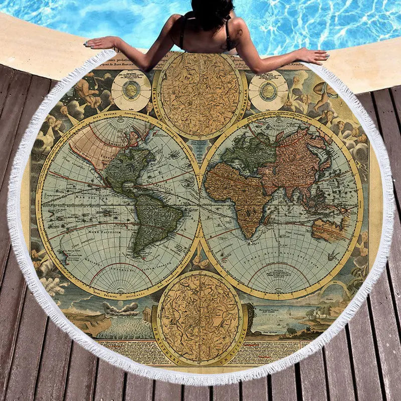 Serviette Plage Bohème MAYA G-150x150cm