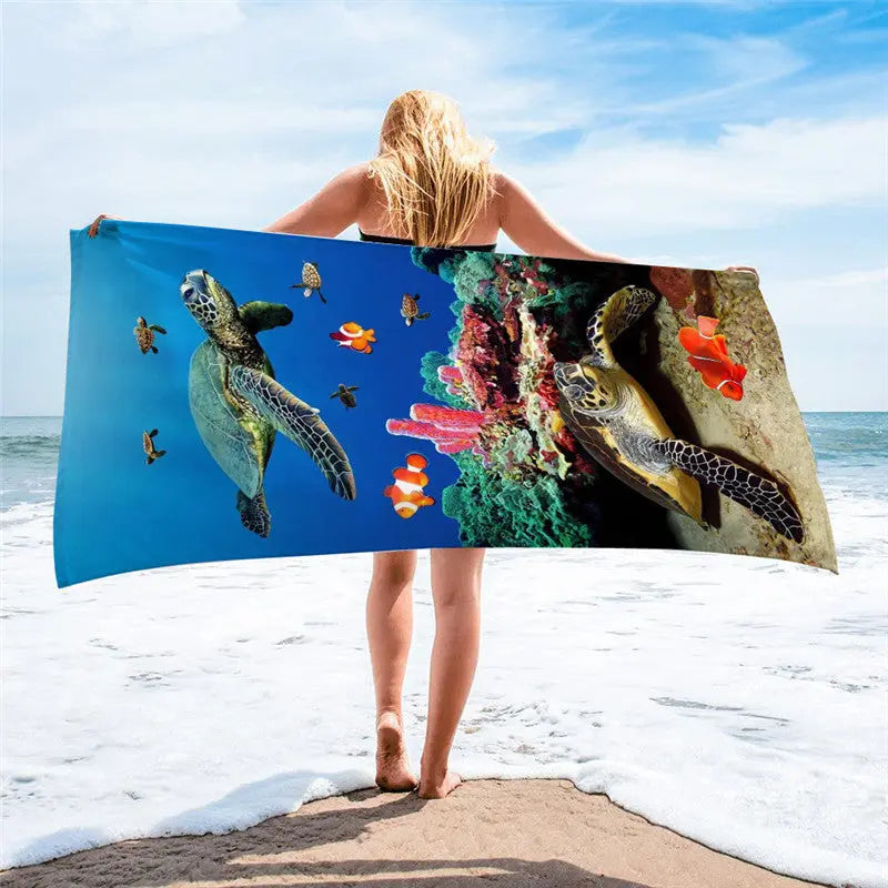 Serviette Plage Microfibre BLOSSOM L-150x75cm