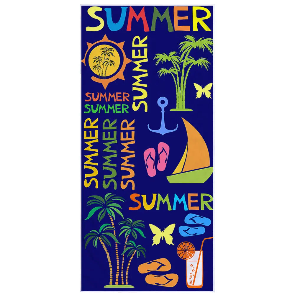 Serviette Plage Microfibre DIJON 9 Style-70x150cm towel cloth