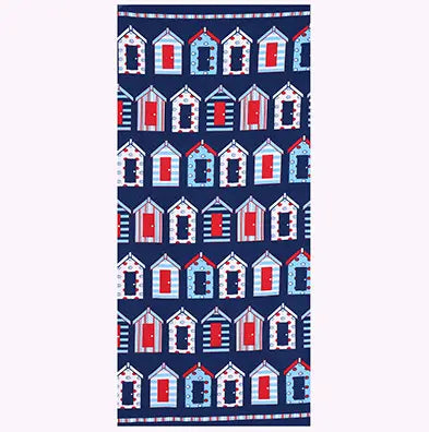 Serviette Plage Microfibre FLAMIKO Small house-150×70cm