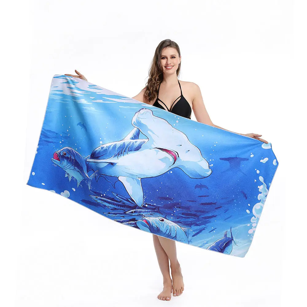 Serviette Plage Microfibre ZENOA 7 Style-160x80cm