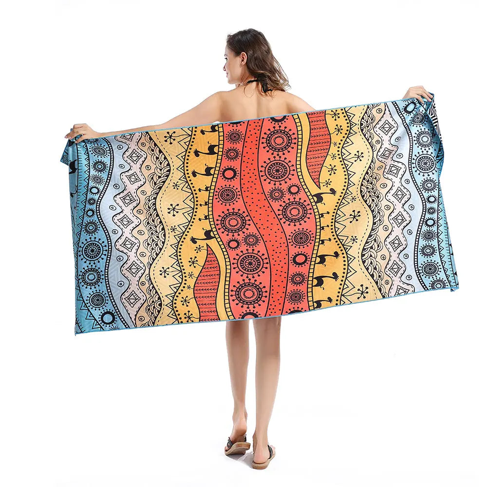 Serviette Plage Microfibre ZENOA 35style-160x80cm