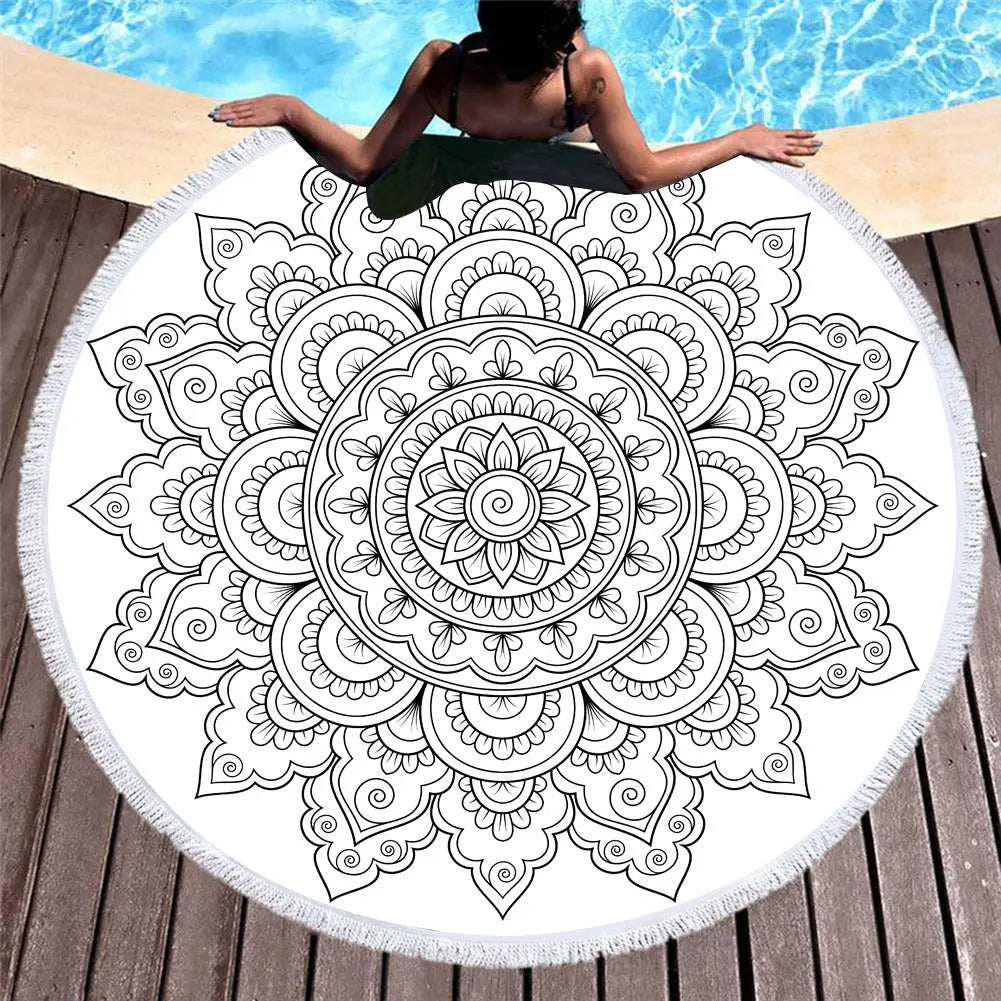 Serviette de Plage Fleurie PIXA 2 style