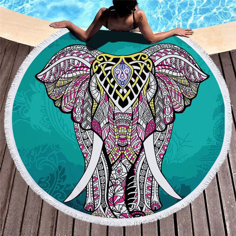 Serviette de Plage Fleurie VIVALIA A-540 g