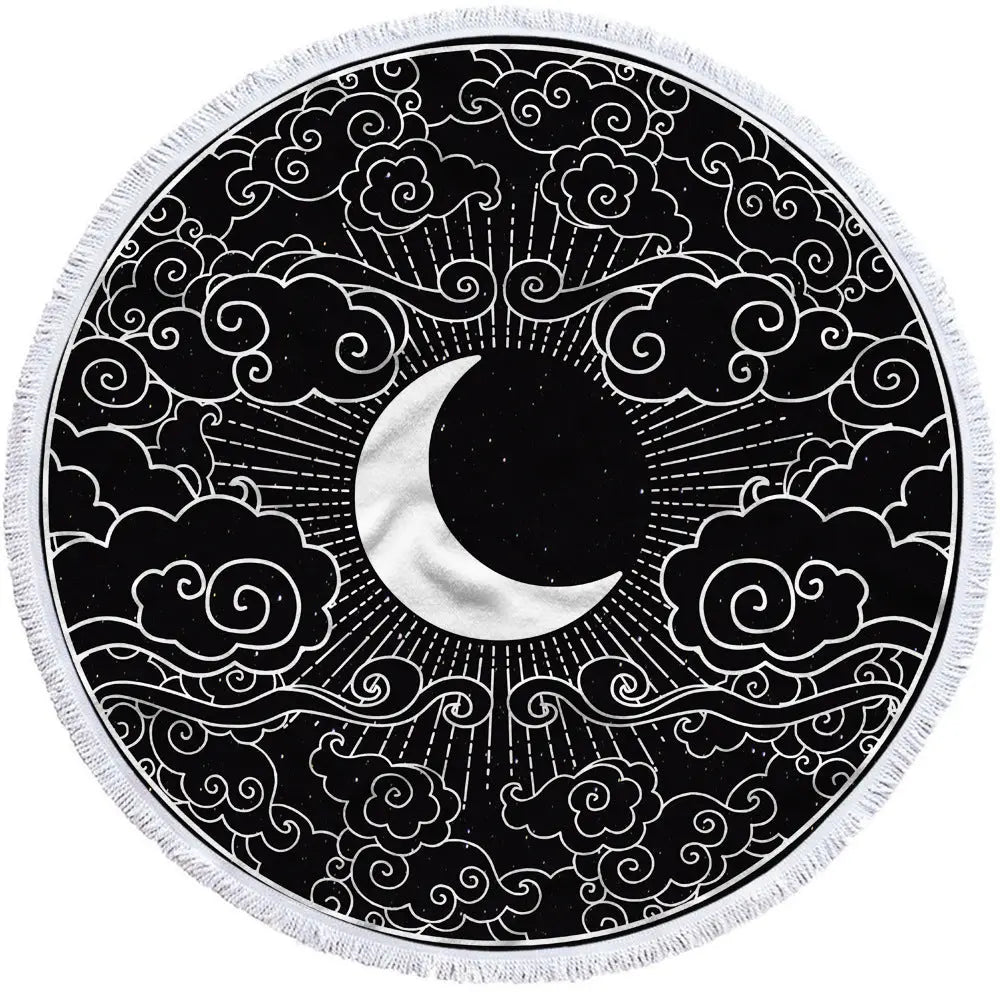 Serviette de Plage Imprimée BAHILI 8Black-540g
