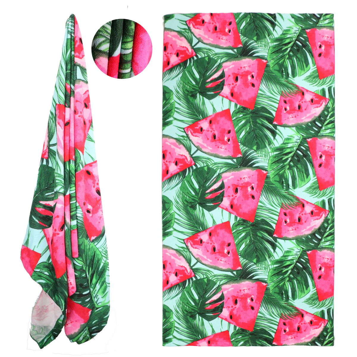Serviette de Plage Imprimée VARIO Green-75x150cm