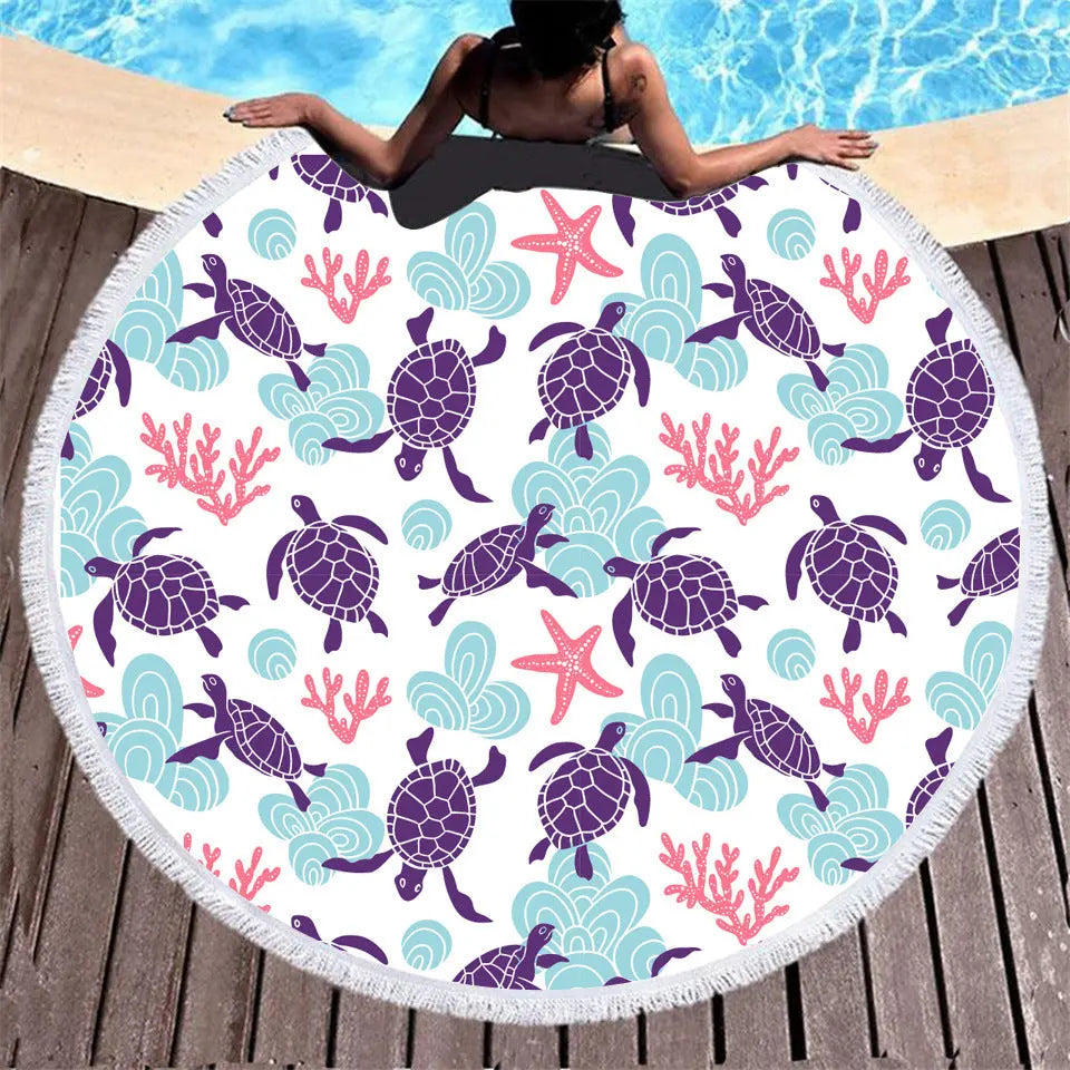 Serviette de Plage Imprimée LOLA 2Style-150x150cm