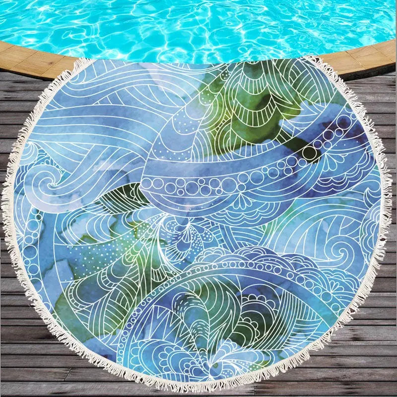 Serviette de Plage Imprimée OCEANA 03-150cm