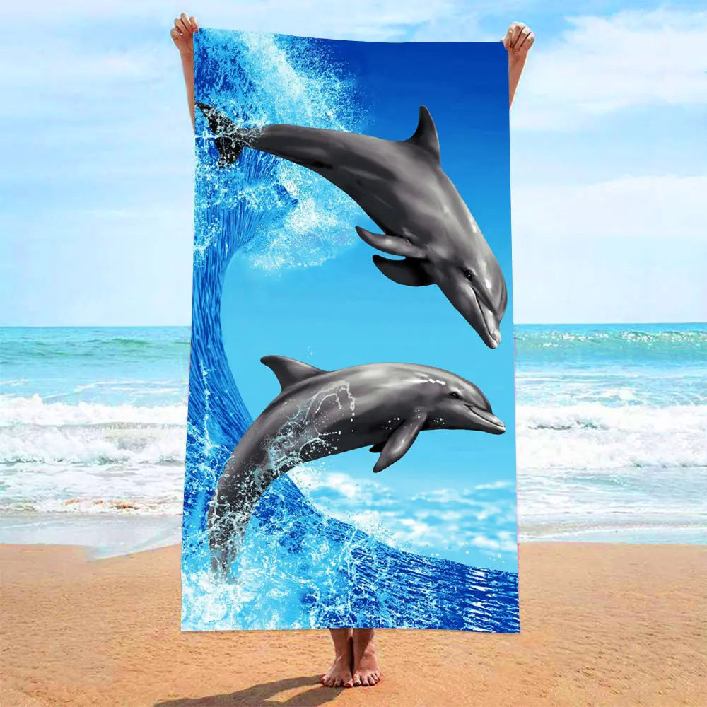 Serviette de Plage Imprimée VACANZA 4S-70x140 mesh bag packaging