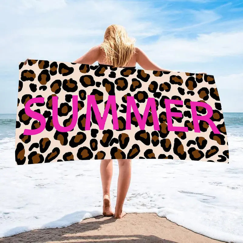 Serviette de Plage Imprimée VACANZA 8S-70x140 mesh bag packaging