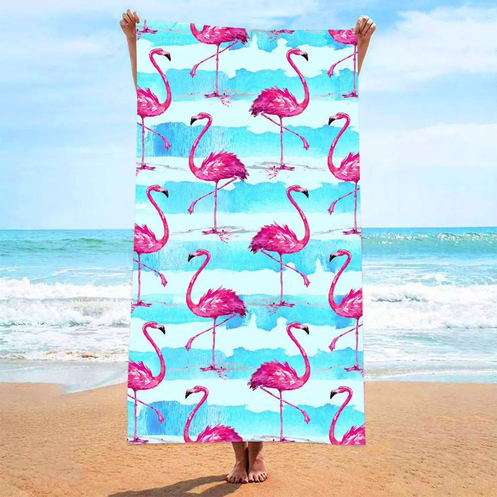 Serviette de Plage Imprimée VACANZA 48S-70x140 mesh bag packaging