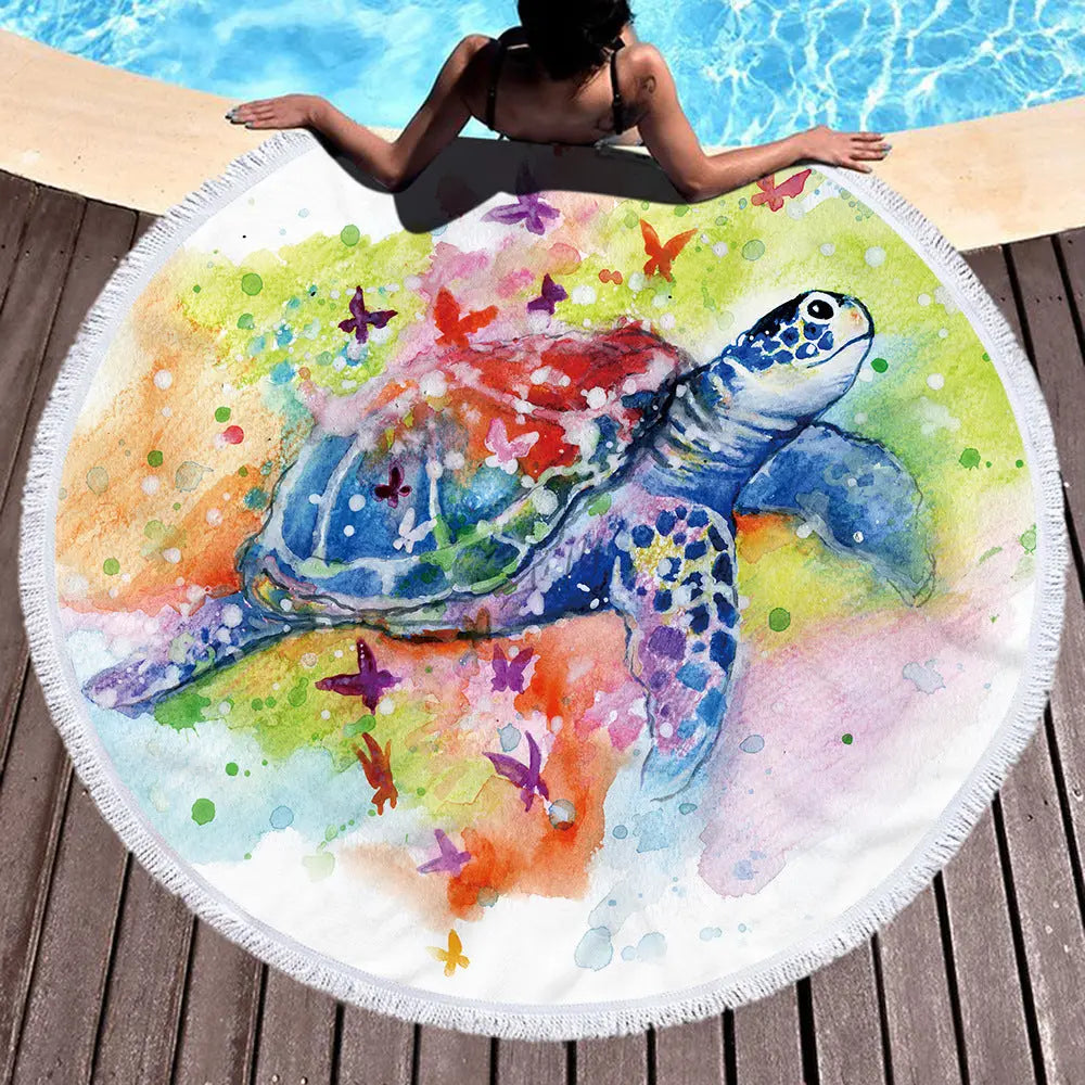 Serviette de Plage Microfibre AZURE Style1-300gfinished polyestermaterial
