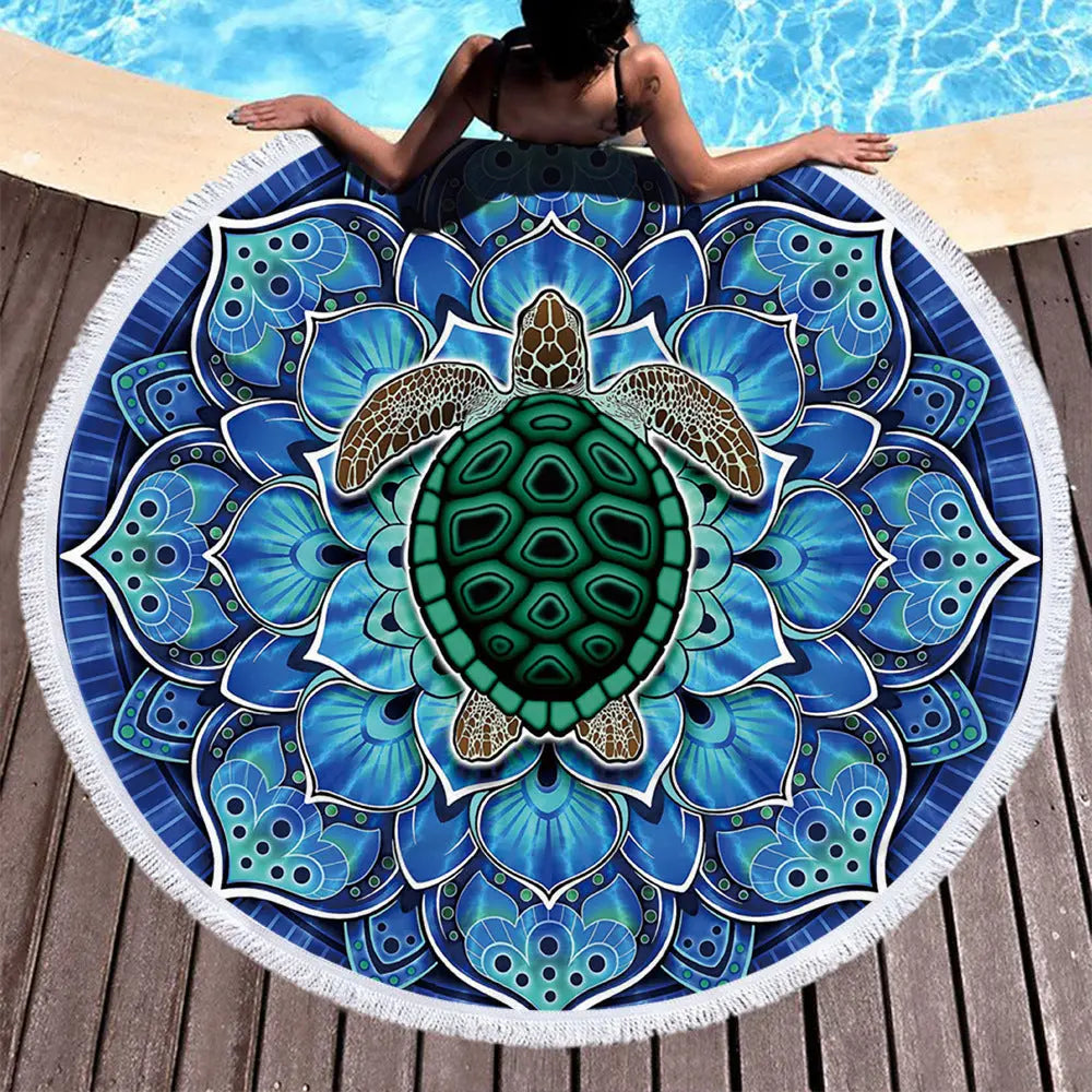 Serviette de Plage Microfibre AZURE Style2-300gfinished polyestermaterial