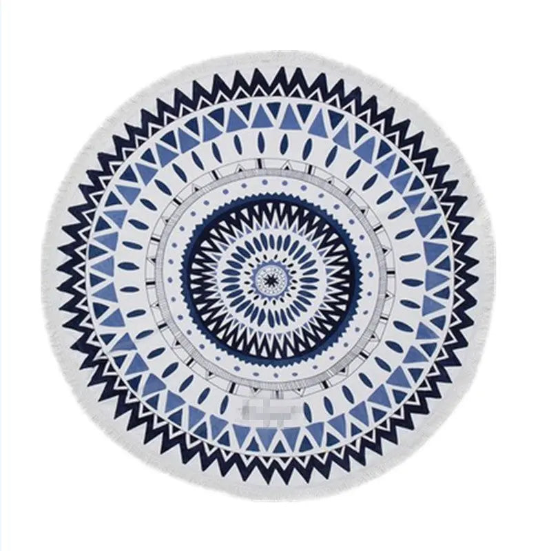 Serviette de Plage Ronde Soleil I-150X150cm