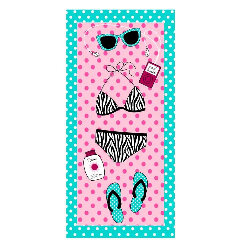Serviette de Plage Séchage Rapide LINZO Bikini