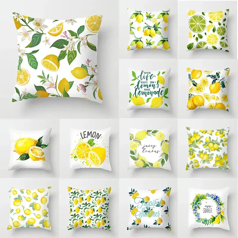 Taie D'Oreiller Imprimée Polyester LEMONA Housse de France
