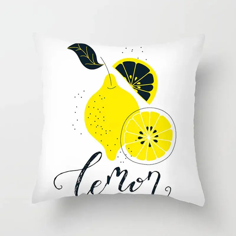 Taie D'Oreiller Imprimée Polyester LEMONA Housse de France